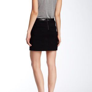 Vince Genuine Leather Trim Wool Blend Mini…